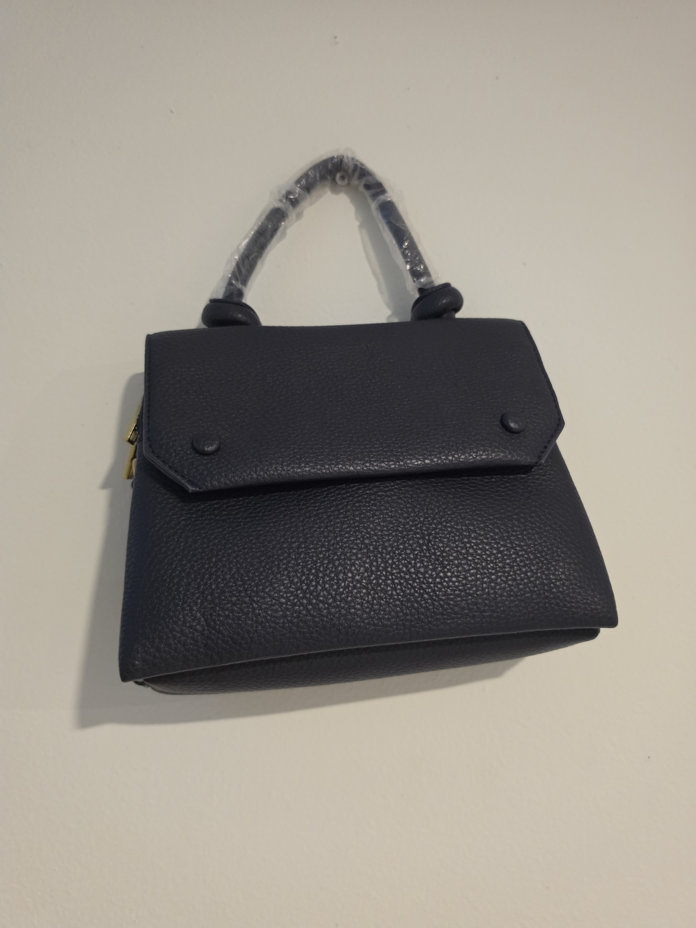 Classic Structured Top-Handle Women's Bag in BLACK